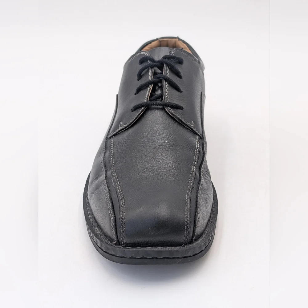 DOCKERS ProStyle Men's 11M Derby Oxford Black Leather Shoes Lace Up